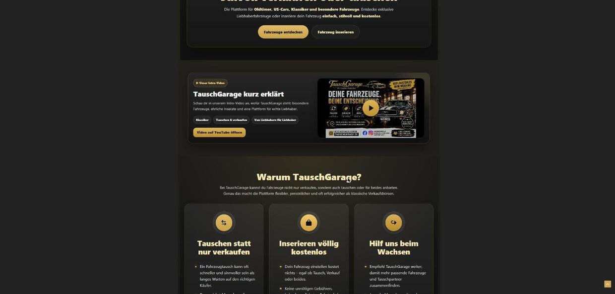 TauschGarage.de – Vorteile und Intro-Video